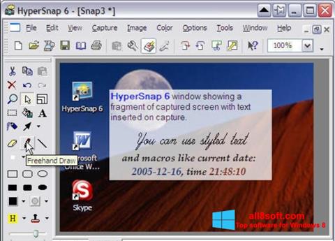 Posnetek zaslona HyperSnap Windows 8