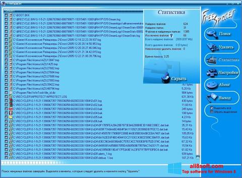 Posnetek zaslona FreeSpacer Windows 8
