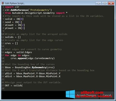 Posnetek zaslona Python Windows 8