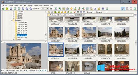 Posnetek zaslona FastStone Image Viewer Windows 8