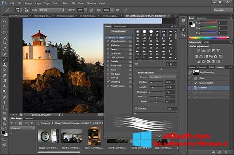 Posnetek zaslona Adobe Photoshop Windows 8