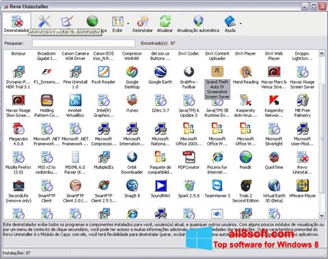 Posnetek zaslona Revo Uninstaller Pro Windows 8