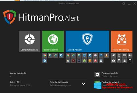 Posnetek zaslona HitmanPro Windows 8