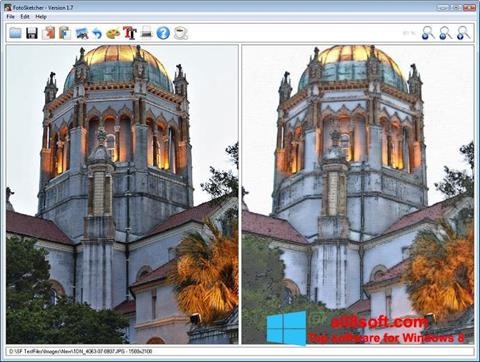 Posnetek zaslona FotoSketcher Windows 8
