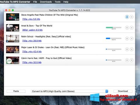 Posnetek zaslona Free YouTube to MP3 Converter Windows 8