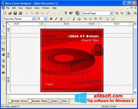 Posnetek zaslona Nero Cover Designer Windows 8