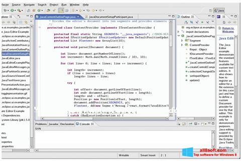 Posnetek zaslona Java Development Kit Windows 8