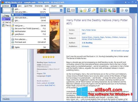 Posnetek zaslona All My Books Windows 8