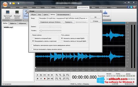 Posnetek zaslona AVS Audio Editor Windows 8