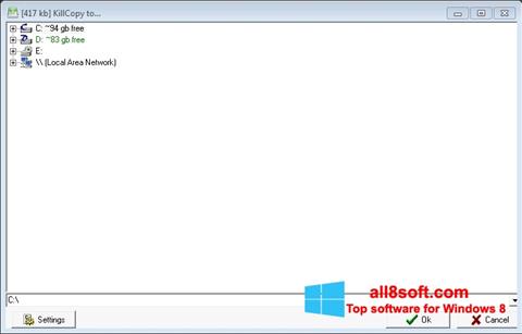 Posnetek zaslona KillCopy Windows 8