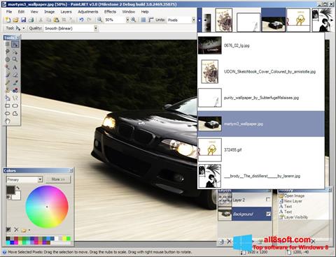 Posnetek zaslona Paint.NET Windows 8