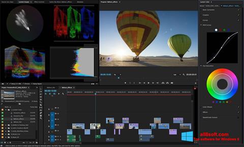 Posnetek zaslona Adobe Premiere Pro Windows 8