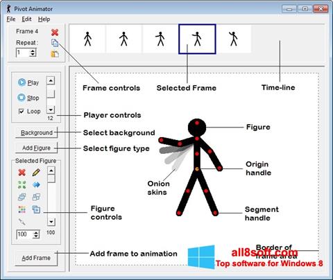 Posnetek zaslona Pivot Animator Windows 8