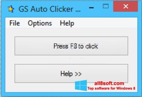 Posnetek zaslona GS Auto Clicker Windows 8
