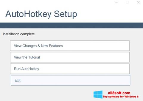 Posnetek zaslona AutoHotkey Windows 8