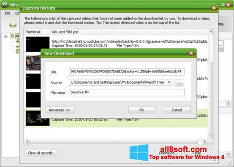 Posnetek zaslona Free Video Catcher Windows 8
