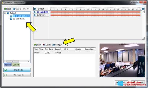 Posnetek zaslona D-ViewCam Windows 8