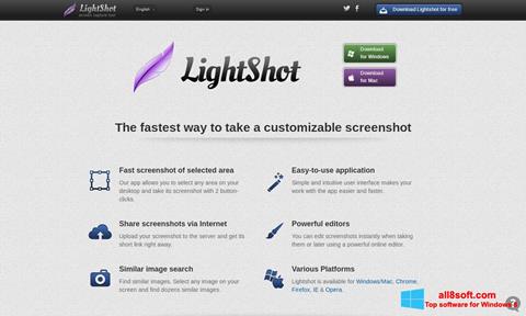 Posnetek zaslona LightShot Windows 8