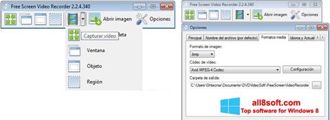 Posnetek zaslona Free Screen Video Recorder Windows 8