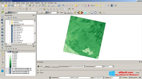 Posnetek zaslona QGIS Windows 8