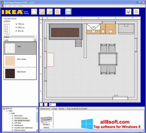 Posnetek zaslona IKEA Home Planner Windows 8