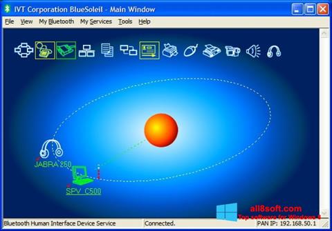 Posnetek zaslona BlueSoleil Windows 8