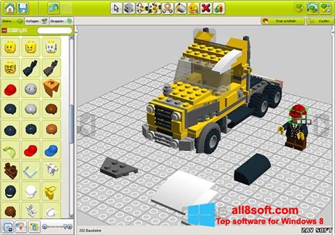 Posnetek zaslona LEGO Digital Designer Windows 8