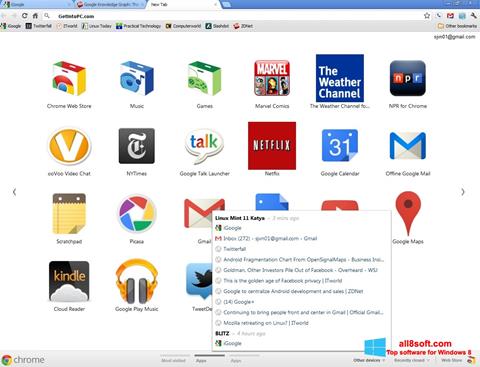 Posnetek zaslona Google Chrome Offline Installer Windows 8
