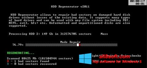 Posnetek zaslona HDD Regenerator Windows 8