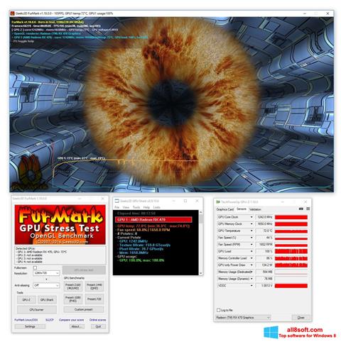 Posnetek zaslona FurMark Windows 8