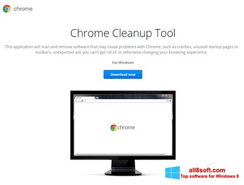 Posnetek zaslona Chrome Cleanup Tool Windows 8