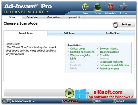 Posnetek zaslona Ad-Aware Windows 8