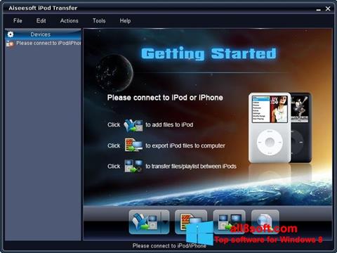 Posnetek zaslona iPhone PC Suite Windows 8